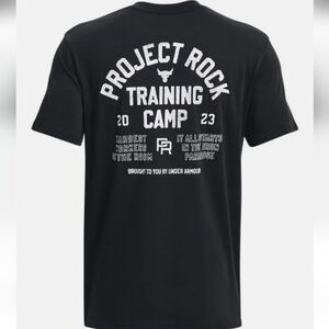 Under Armour Black Project Rock Training Camp T-Shirt XL